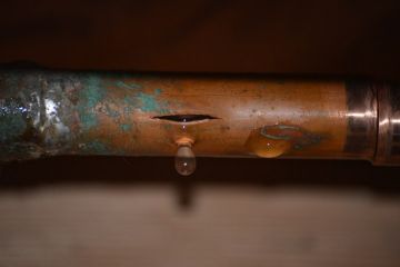 Burst pipe in Satsuma
