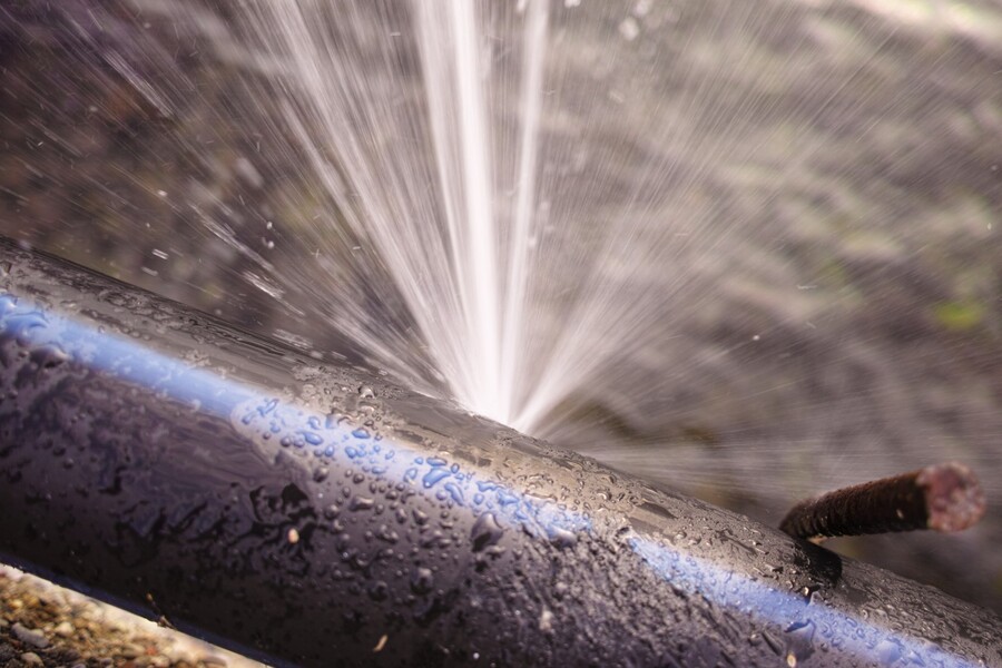 Burst pipe by LYF Services